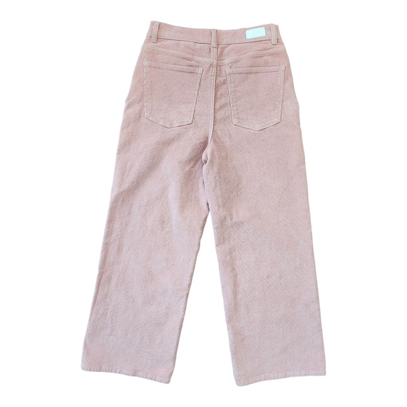 DL 1961 Corduroy Hepburn Wide Leg High Rise Vintage Pants 27 In Rose Vale Grunge - Picture 2 of 9